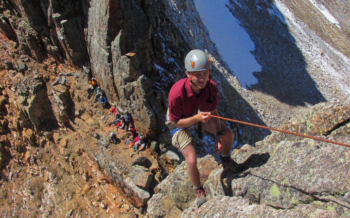 rock climbing expedition in colorado